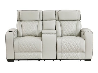 9516 Faux Leather Recliner Living Room Set