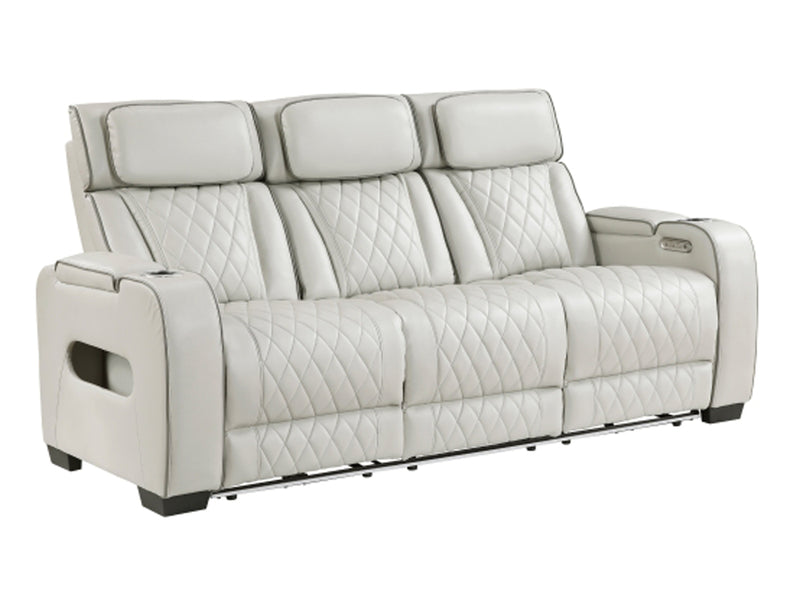 9516 Faux Leather Recliner Living Room Set