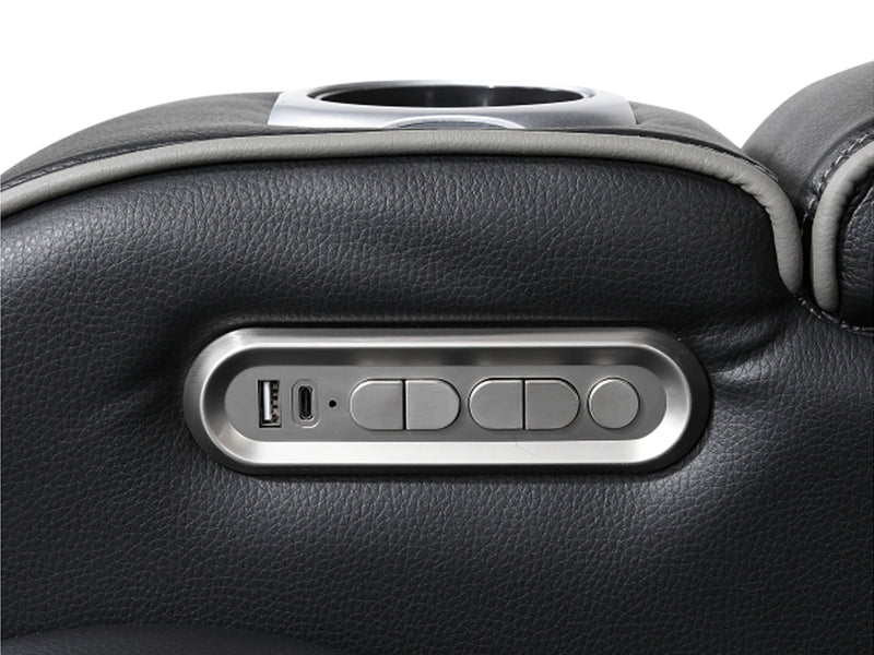 9516 37.5" Wide Faux Leather Recliner Armchair