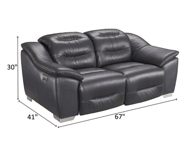 972 Leather Recliner Living Room Set