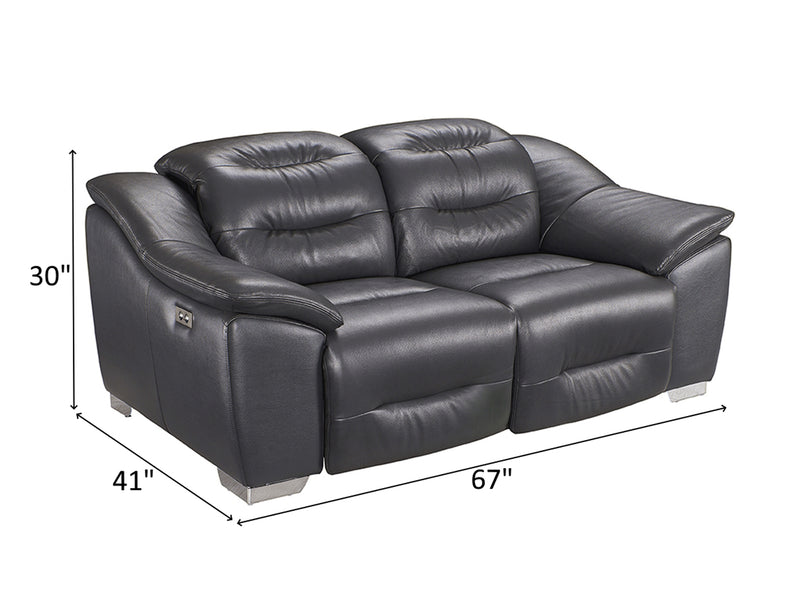 972 Leather Recliner Living Room Set