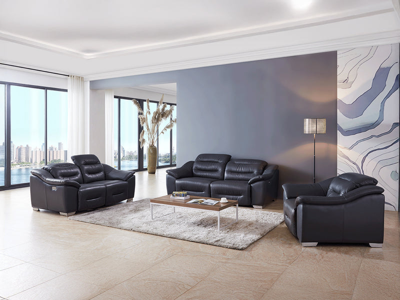 972 Leather Recliner Living Room Set