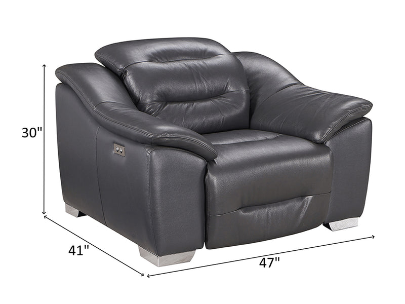972 Leather Recliner Living Room Set