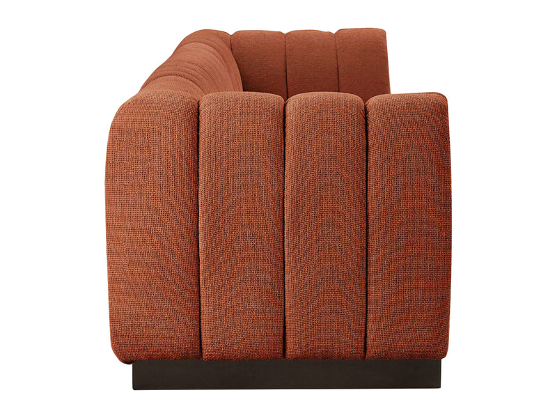 Quinn 133" Wide Chenille Fabric Modular Sofa