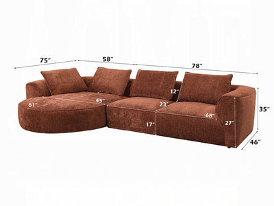 Aceso 136" Wide Sectional