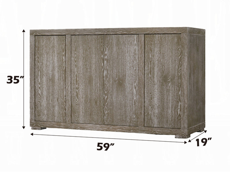 Gabrian 59" Wide 4 Door Buffet