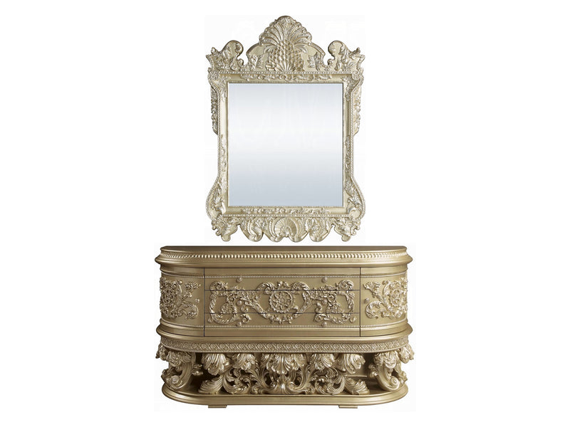 Vatican 73" Wide 3 Drawer 2 Door Buffet With Mirror