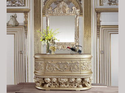 Vatican 73" Wide 3 Drawer 2 Door Buffet With Mirror