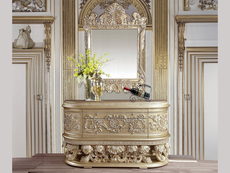 Vatican 73" Wide 3 Drawer 2 Door Buffet With Mirror