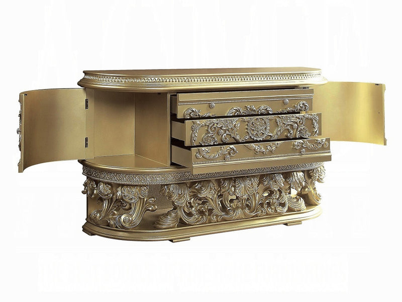 Vatican 73" Wide 3 Drawer 2 Door Buffet With Mirror