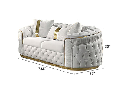 Adelpha 72.5" Wide Tufted Loveseat