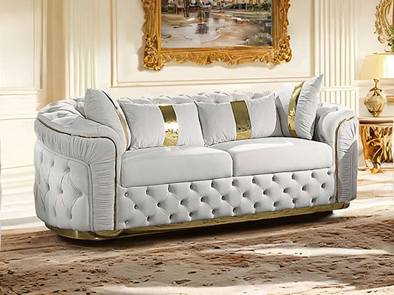 Adelpha 89" Wide Tufted Sofa