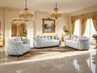 Adelpha 89" Wide Tufted Sofa