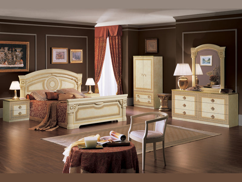 Aida 67" Wide 6 Drawer Dresser With Mirror