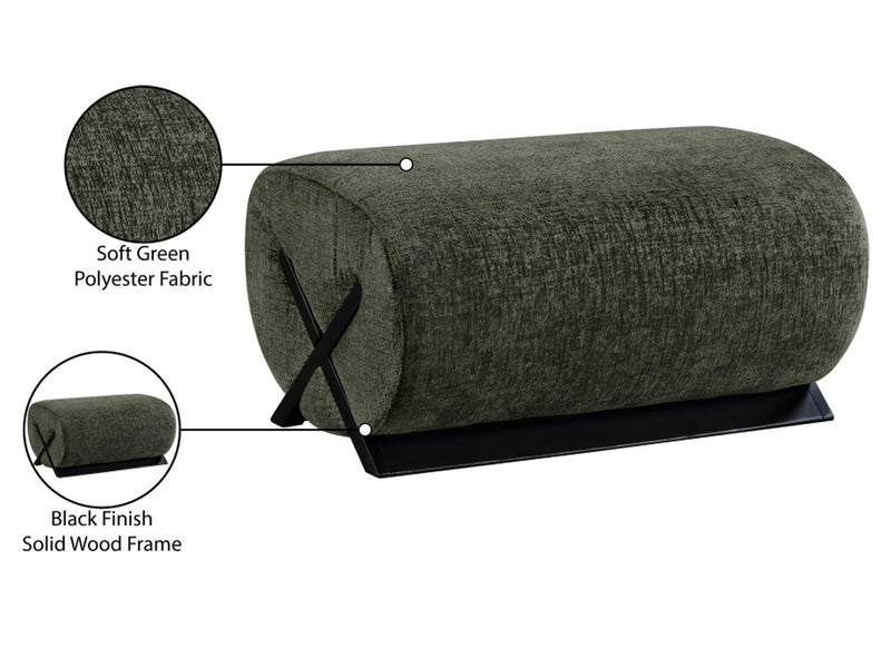 Akira 31.5" Wide Fabric Upholstered Ottoman