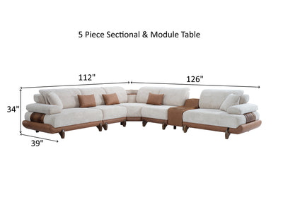 Allegra Modular Extendable Sectional