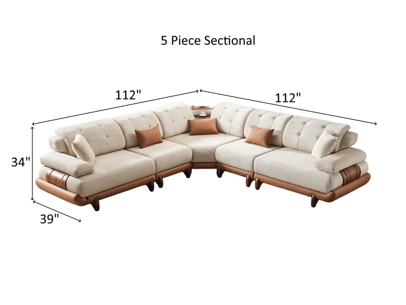 Allegra Modular Extendable Sectional