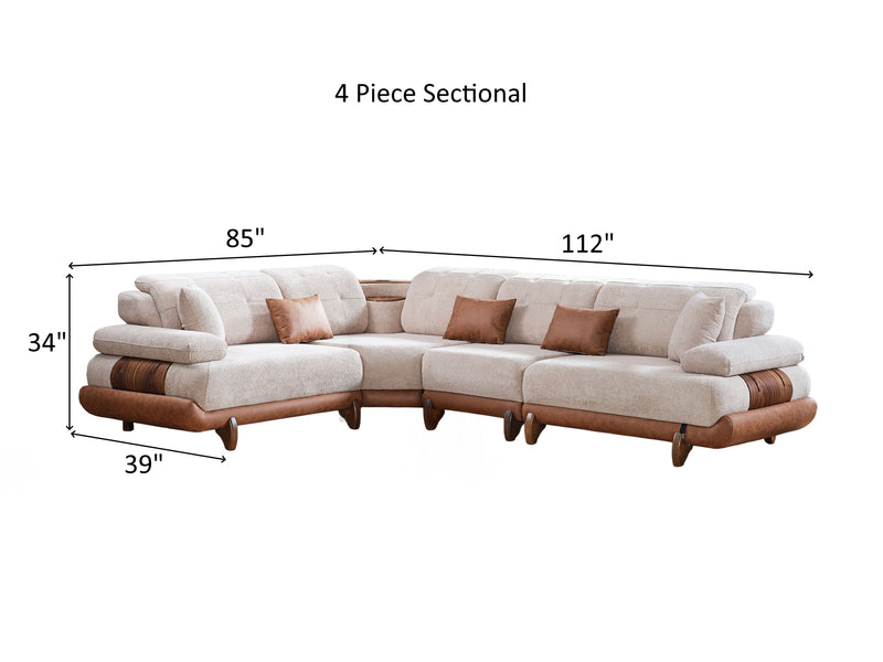 Allegra Modular Extendable Sectional