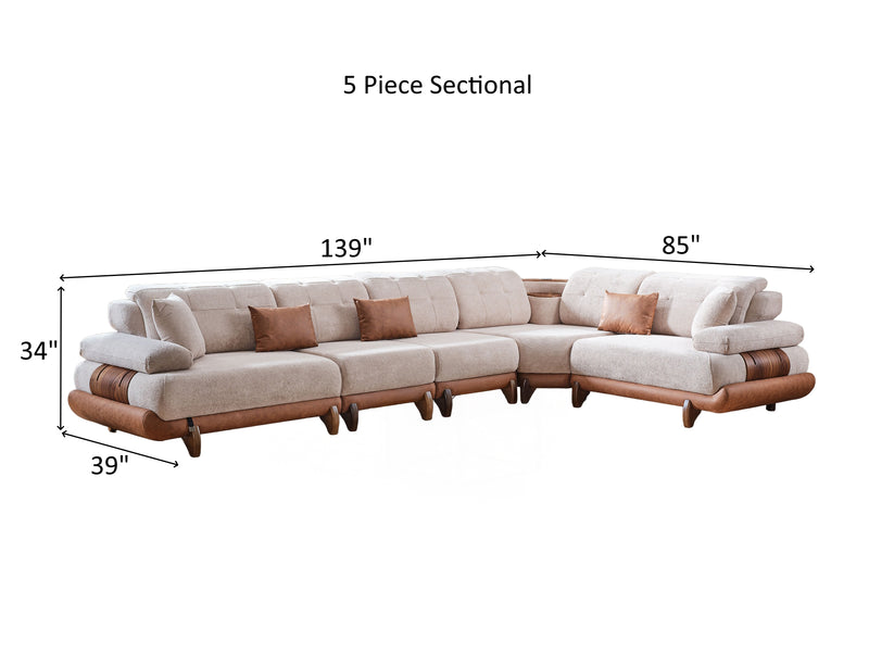 Allegra Modular Extendable Sectional