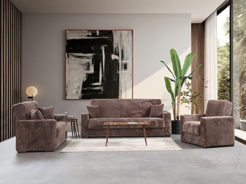 Soft Alpha 62" Wide Convertible Loveseat