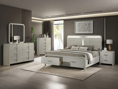 Amber 6 Drawer Dresser With Mirror