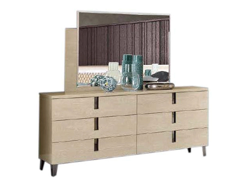 Ambra 68" Wide 6 Drawer Dresser With Mirror