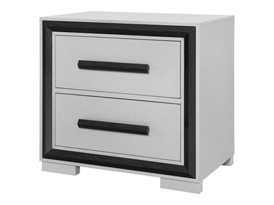 Amelia Glo 25" Tall 2 Drawer Nightstand