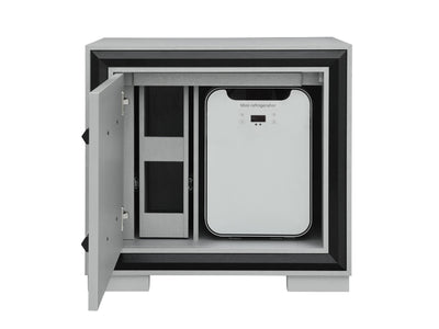 Amelia Glo 25" Tall Nightstand With Cooler And Speaker