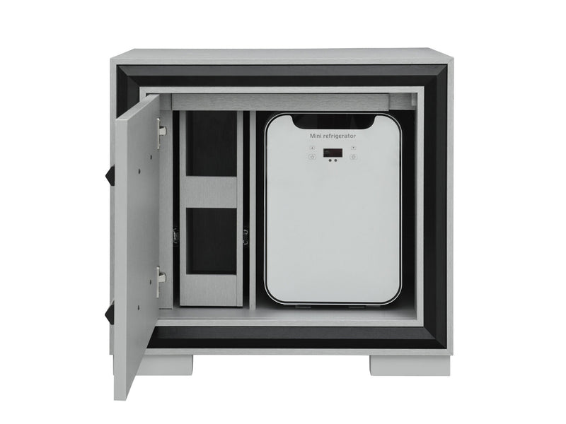 Amelia Glo 25" Tall Nightstand With Cooler And Speaker