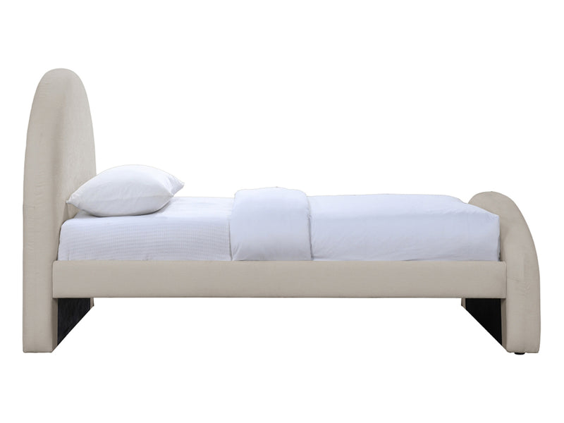 Andaz Chenille Fabric Upholstered Twin Platform Bed