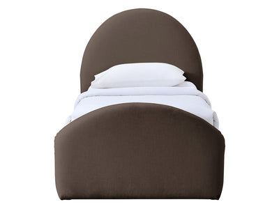 Andaz Chenille Fabric Upholstered Twin Platform Bed