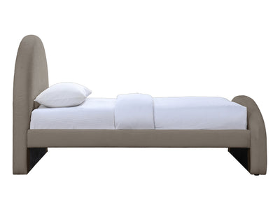 Andaz Chenille Fabric Upholstered Twin Platform Bed