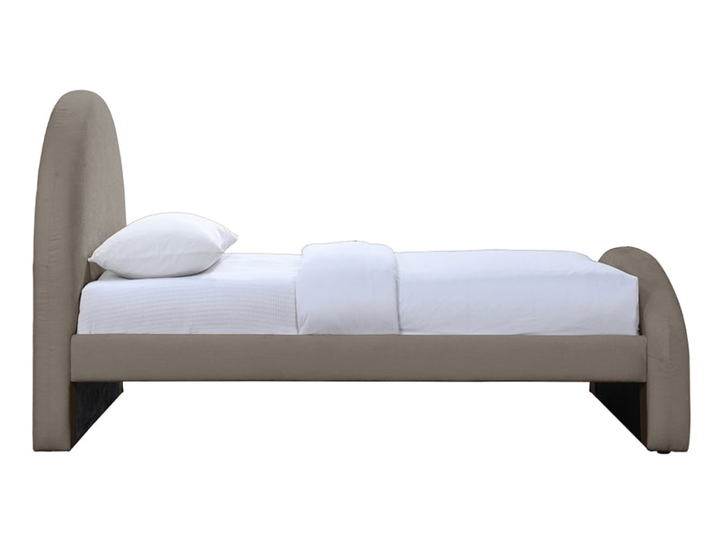 Andaz Chenille Fabric Upholstered Twin Platform Bed