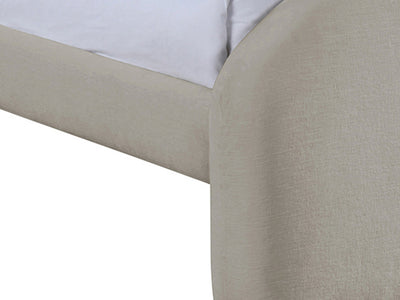 Andaz Chenille Fabric Upholstered Twin Platform Bed