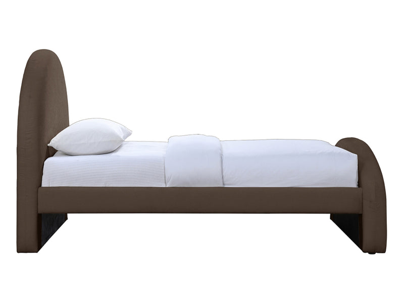 Andaz Chenille Fabric Upholstered Twin Platform Bed