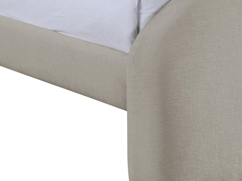 Andaz Chenille Fabric Upholstered Twin Platform Bed