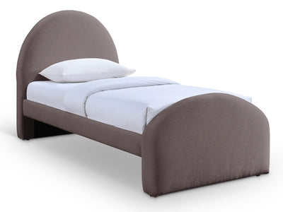 Andaz Chenille Fabric Upholstered Twin Platform Bed