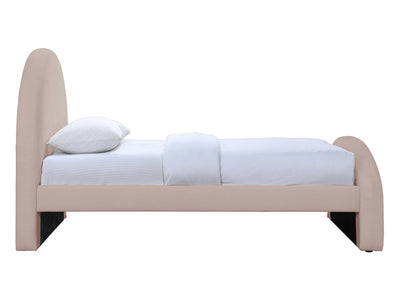 Andaz Chenille Fabric Upholstered Twin Platform Bed