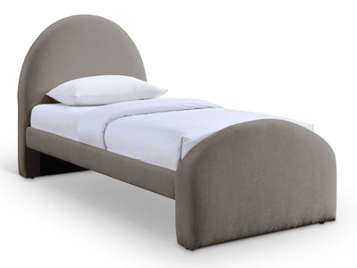 Andaz Chenille Fabric Upholstered Twin Platform Bed
