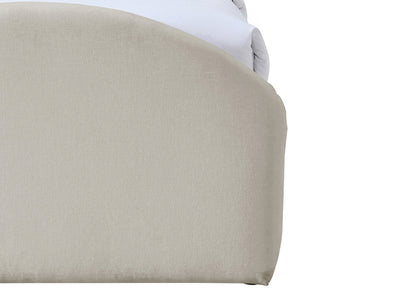 Andaz Chenille Fabric Upholstered Twin Platform Bed