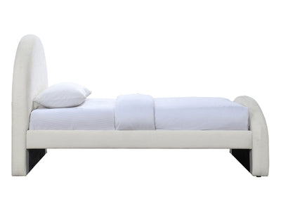 Andaz Chenille Fabric Upholstered Twin Platform Bed