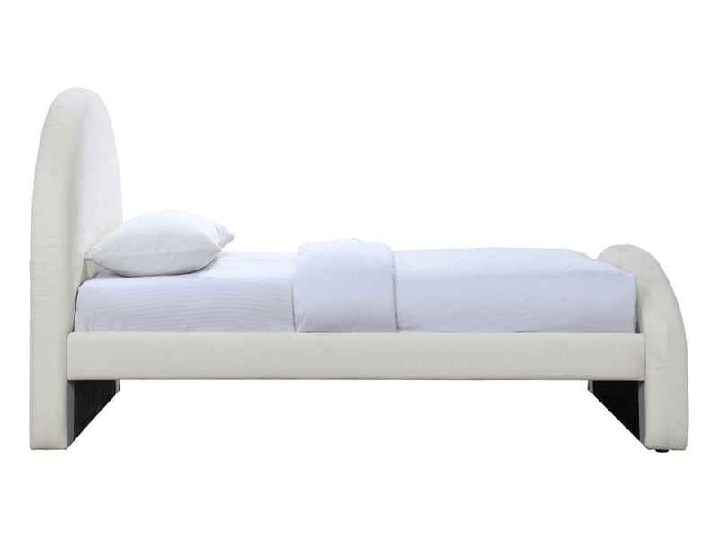 Andaz Chenille Fabric Upholstered Twin Platform Bed