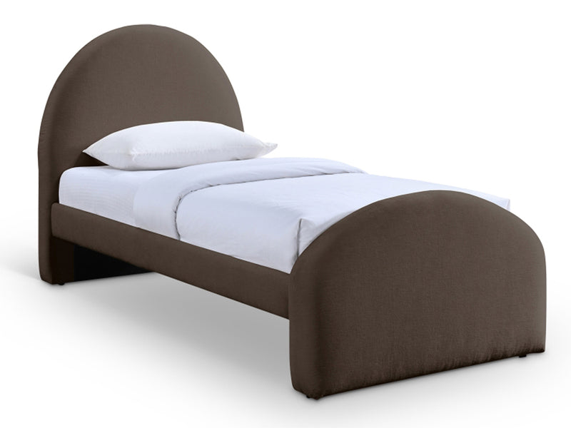 Andaz Chenille Fabric Upholstered Twin Platform Bed