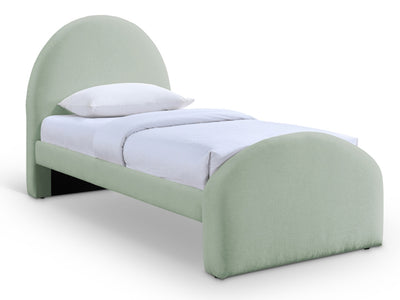 Andaz Chenille Fabric Upholstered Twin Platform Bed