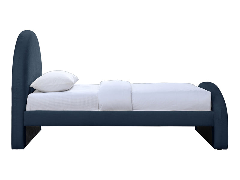 Andaz Chenille Fabric Upholstered Twin Platform Bed