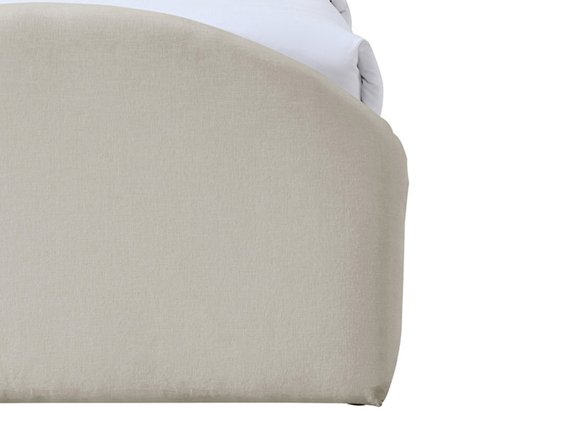 Andaz Chenille Fabric Upholstered Twin Platform Bed