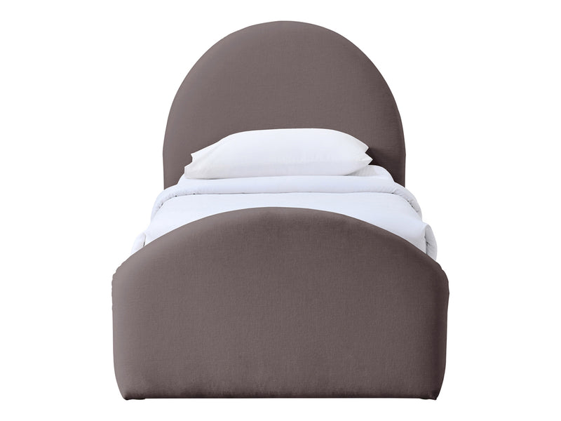 Andaz Chenille Fabric Upholstered Twin Platform Bed