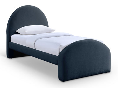 Andaz Chenille Fabric Upholstered Twin Platform Bed