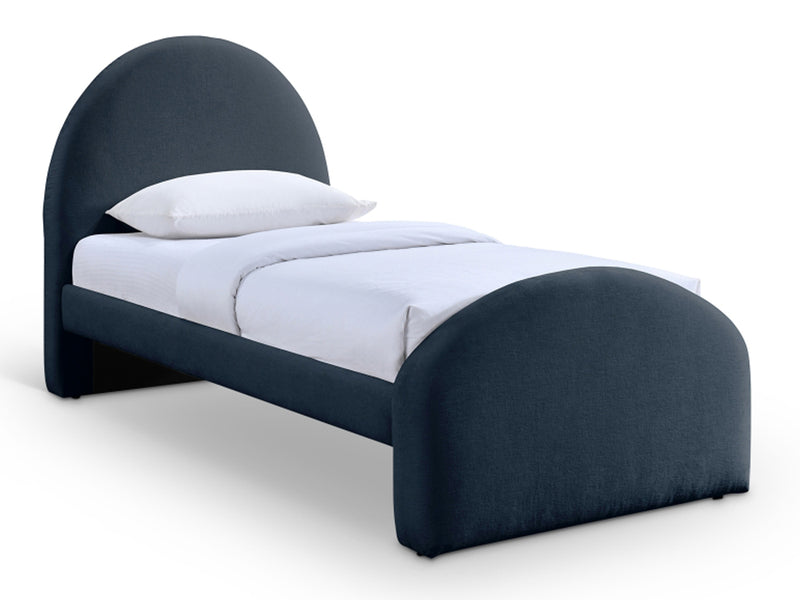 Andaz Chenille Fabric Upholstered Twin Platform Bed