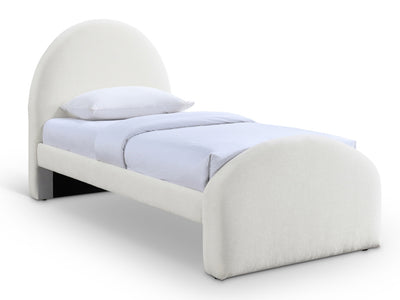 Andaz Chenille Fabric Upholstered Twin Platform Bed